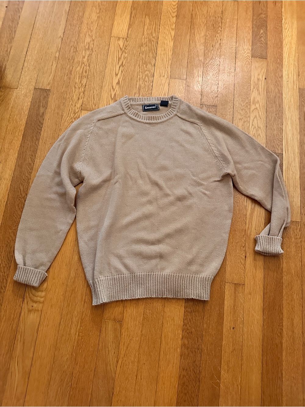 Kingsport Men's Crewneck Sweater in Beige